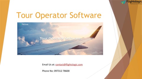 Tour Operator Software by bhakiyam - Issuu