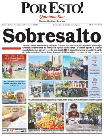 PORTADA POR ESTO CANCUN, MARTES 9 DE JUNIO DE 2026