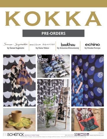 KOKKA June & July Pre-Orders