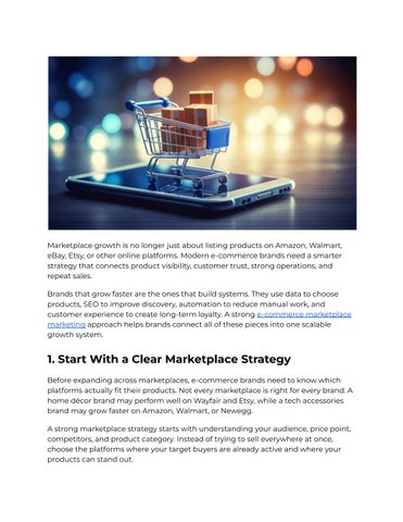 Marketplace Growth Tips for Modern E-commerce Brands