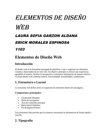 ELEMENTOS DE DISEÑO WEB