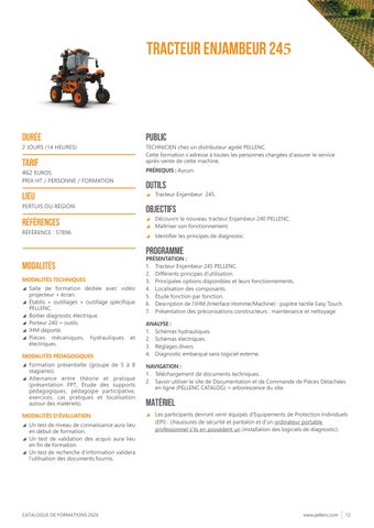 PELLENC 灯饰目录 德文 formations 2026 第 10 页