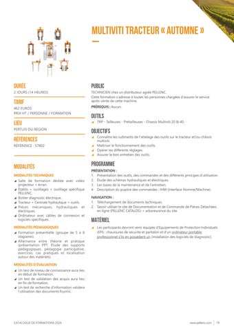 PELLENC 灯饰目录 德文 formations 2026 第 15 页