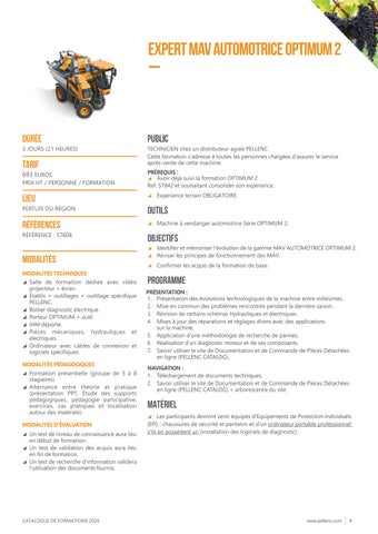 PELLENC 灯饰目录 德文 formations 2026 第 8 页