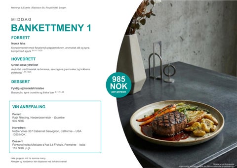 Radisson Blu Royal 酒店 Bergen - Good Food - 挪威 第 18 页
