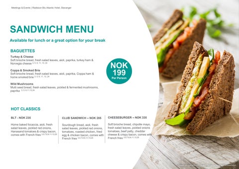Radisson Blu Atlantic 酒店 Stavanger - Good Food - English 第 11 页