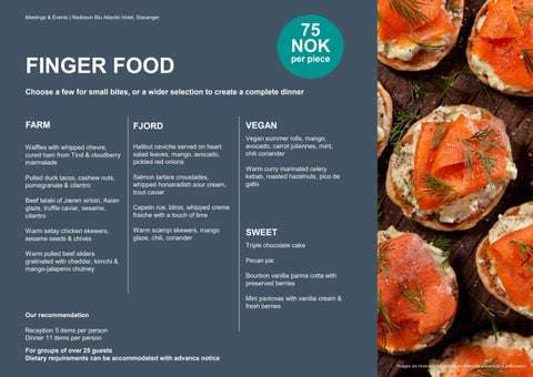 Radisson Blu Atlantic 酒店 Stavanger - Good Food - English 第 22 页