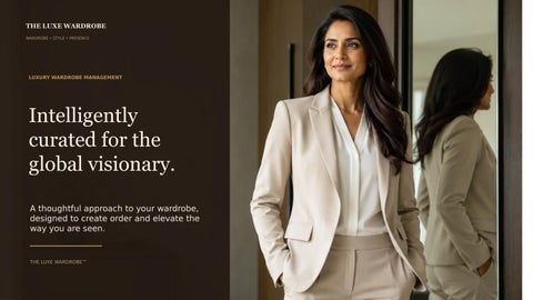 Luxury Styling and Wardrobe Organisation for Effortless Dressing