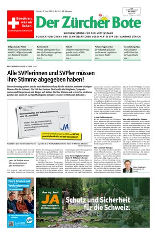 Zürcher Bote Nr. 24 – 2026