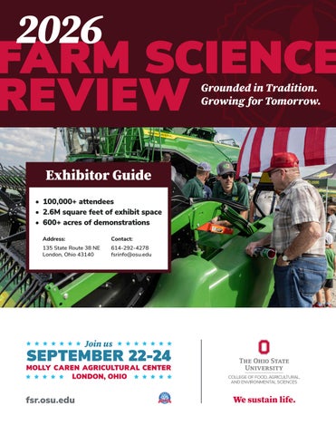 FSR Exhibitor Information Guide 2026