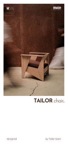 TAILOR chair. by Tailor team