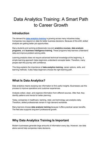 Data Analytics Training_ A Smart Path to Career Growth