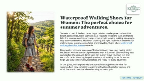 Why Waterproof Walking Shoes for Women Are Perfect for UK Summer Walks