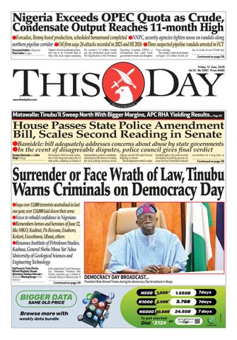 FRIDAY 12TH  JUNE 2026