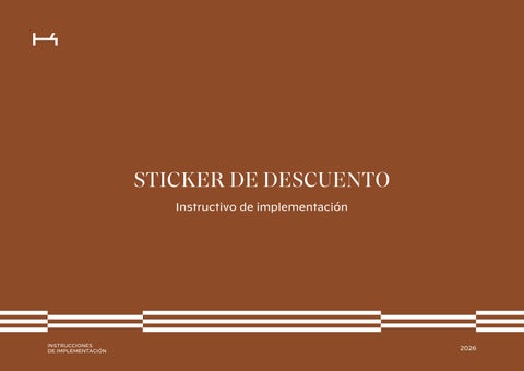 INSTRUCTIVO - STICKER DESCUENTO