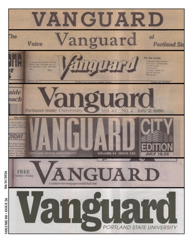 Portland State Vanguard Volume 80 Issue 26