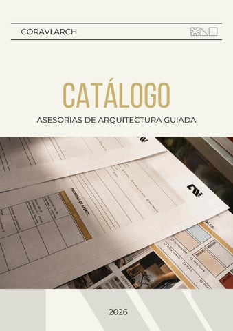 CATÁLOGO DE SERVICIOS CORAVIARCH