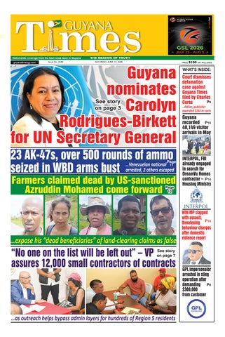 Guyana Times - Saturday, June 13, 2026