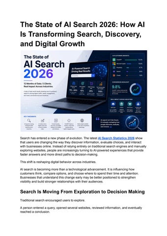 The State of AI Search 2026_ How AI Is Transforming Search, Discovery, and Digital Growth