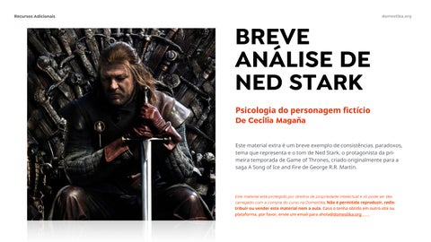 Breve análisis de Ned Stark_Portuguese