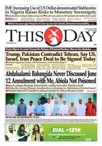 SUNDAY 14TH JUNE 2026