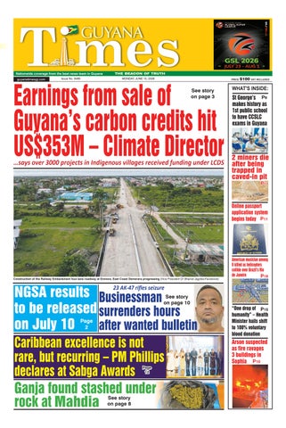 Guyana Times - Monday, June 15, 2026