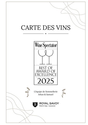 La Cave_Royal Savoy Hotel & Spa Lausanne wine menu  