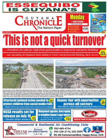 Guyana Chronicle E-Paper 15-06-2026