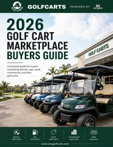 2026 Golf Cart Marketplace Buyers Guide
