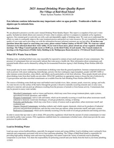 Annual Drinking Water Quality Report 2025