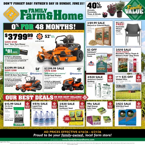 Family Farm & Home 26JUT3 Ad (Effective 6/16/26 - 6/21/26)