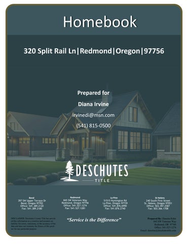 320 Split Ralil Ln Redmond - Homebook