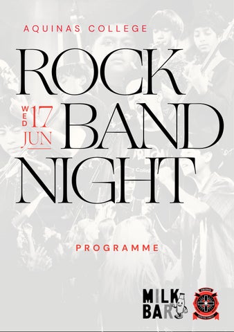 Aquinas Rock Band Night 2026 Programme