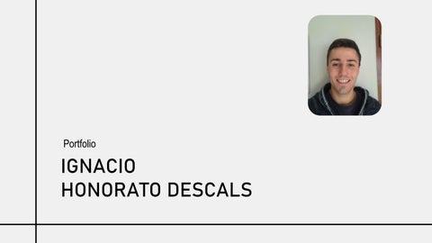 Portfolio - Ignacio Honorato Descals