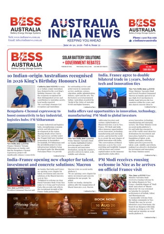 Australia India News – June 16-30, 2026