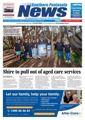 Southern Peninsula News 17th June 2026