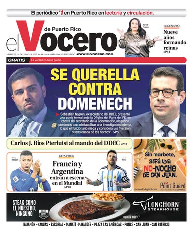EL VOCERO | Edición martes, 16 de junio de 2026 