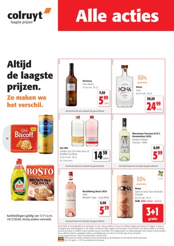 Colruyt Laagste Prijzen - Alle acties