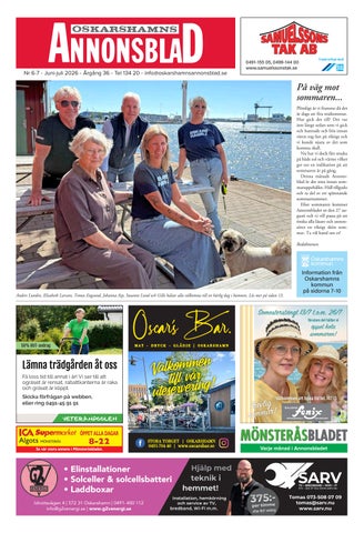 Oskarshamns Annonsblad juni-juli 2026