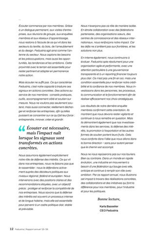 Rapport annuel Fedustria 2025-2026 第 14 页