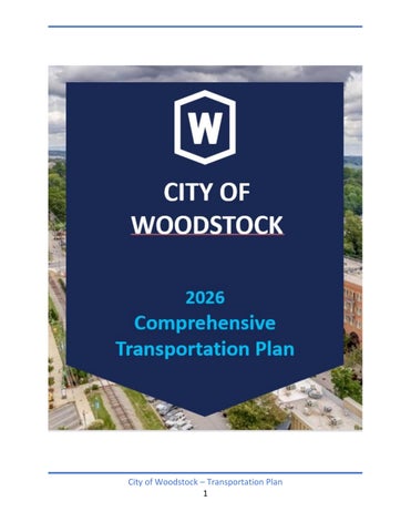 Woodstock Transportation Plan 2026
