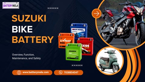 Genuine Suzuki Bike Battery – Vibration Resistant Design