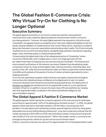 Fashion Industry Report for 2026-27