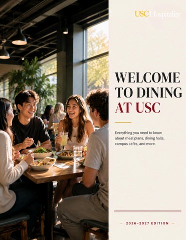 Welcome to Dining at USC | 2026 - 2027