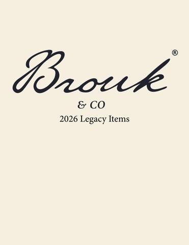 Catalog Legacy Items 2026 June Brouk & Co