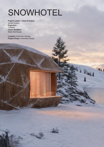 Snowhotel - 2026 Internship SPINN Arkitekter