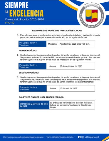 Calendario Escolar 2025 2026 第 2 页
