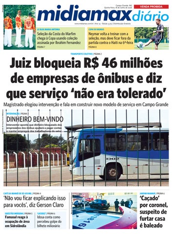 Midiamax Diário | 18 de junho de 2026 | Juiz bloqueia R$ 46 milhões de empresas de ônibus e diz que 