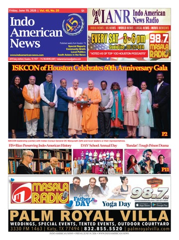 Indo-American News: June 19, 2026