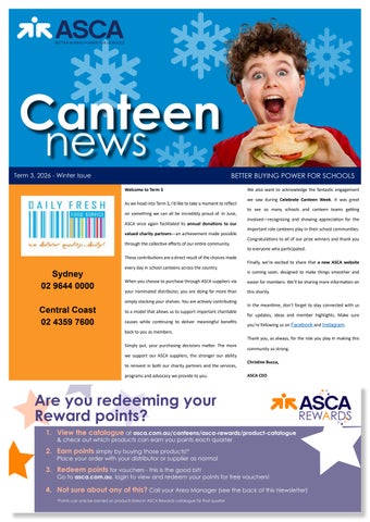 Daily Fresh Canteen Newsletter